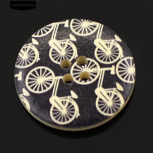 Set 25 Cúc Áo Gỗ 30Mm 4 Lỗ Chuyên Dụng Cho Thợ May Vá