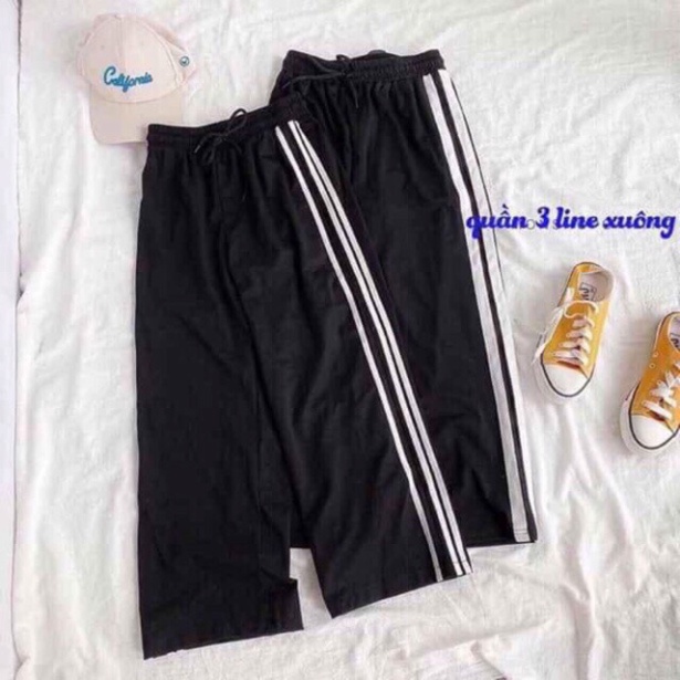 Quần Dài Thể Thao Ống Rộng Nữ 🌸 Culottes Suông 1 Sọc, 2 Sọc, 3 Sọc Ulzzang Hot🌸 CARINA
