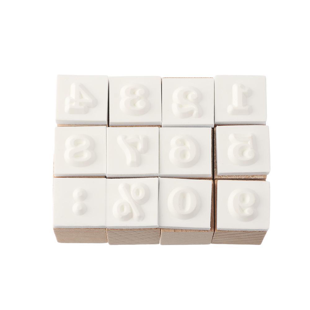 CHOOKEY Con Dấu Gỗ In Chữ Trang Trí Phong Cách Retro