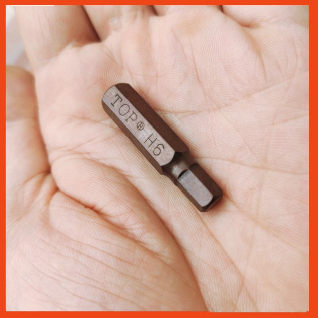 Combo 4 Mũi đóng lục giác Top, size 4-5-6-8mm, lắp vào bộ tô vít đóng.