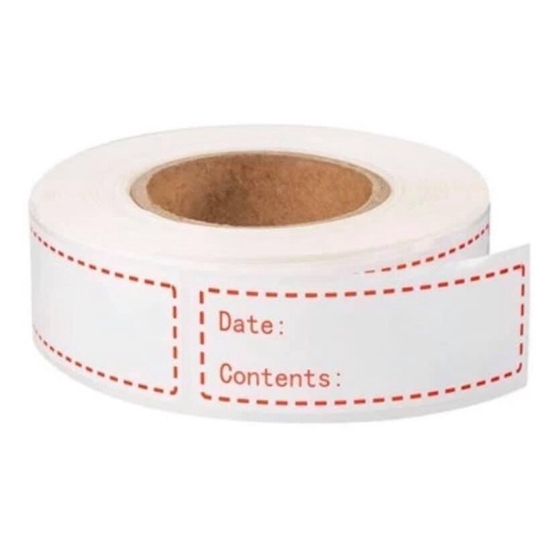 Giấy note đồ ăn, thực phẩm dán túi, chai lọ - Ghi chú đồ dùng