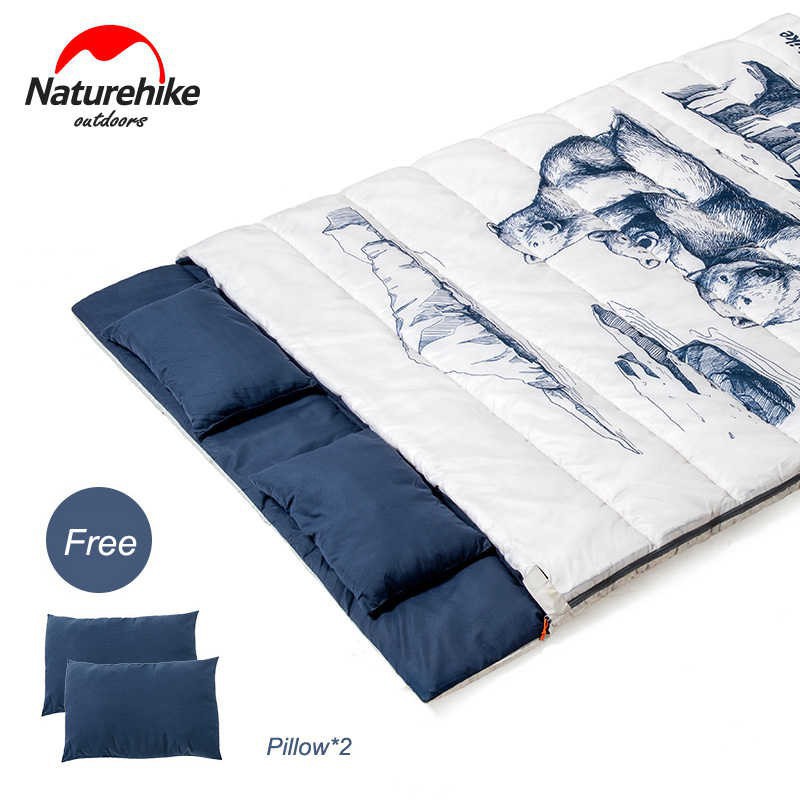Túi ngủ đôi kèm gối NatureHike NH19S016-D