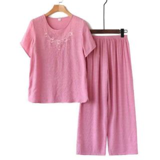 Bộ đũi thêu mặc hè cho mẹ