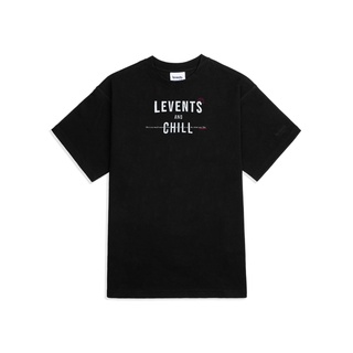 Áo thun levents & chill/ black