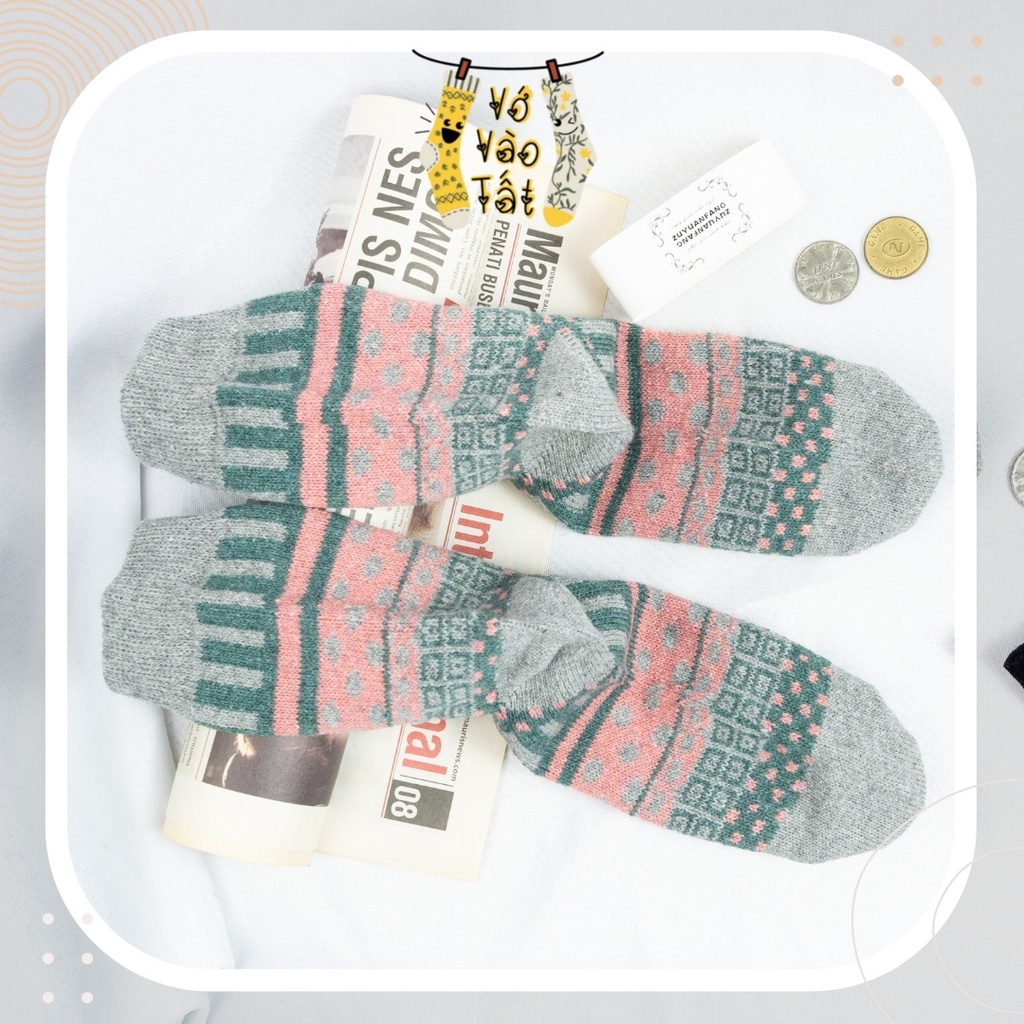 TẤT VỚ CỔ CAO THỔ CẨM CHẤT LEN MÓC