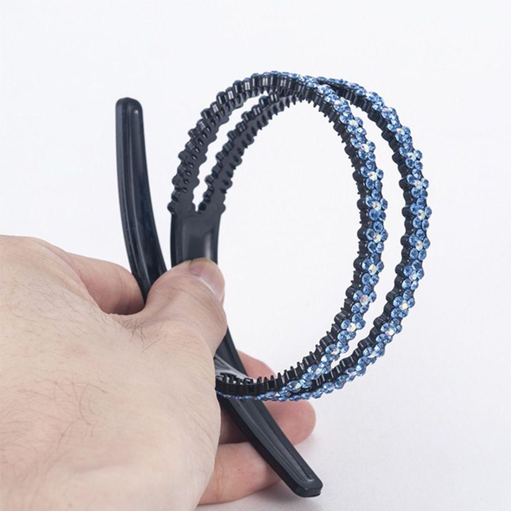 SOMEDAYZL Băng Đô Đính Đá Toàn Bộ Chống Trượt Phong Cách Hàn Quốc