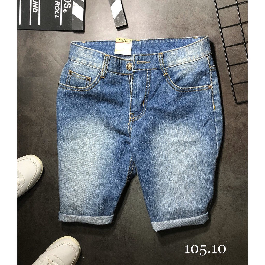 QUẦN JEAN NAM SHORT TRƠN