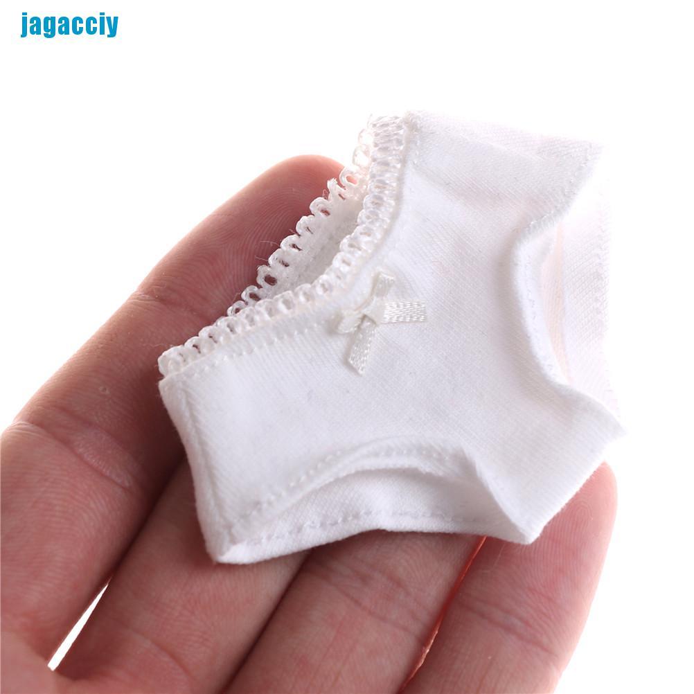 [jagacciy] 1/3 1/4 1/6 Solid White Underwear Briefs for BJD SD Dollfie Dolls Clothes ggbo
