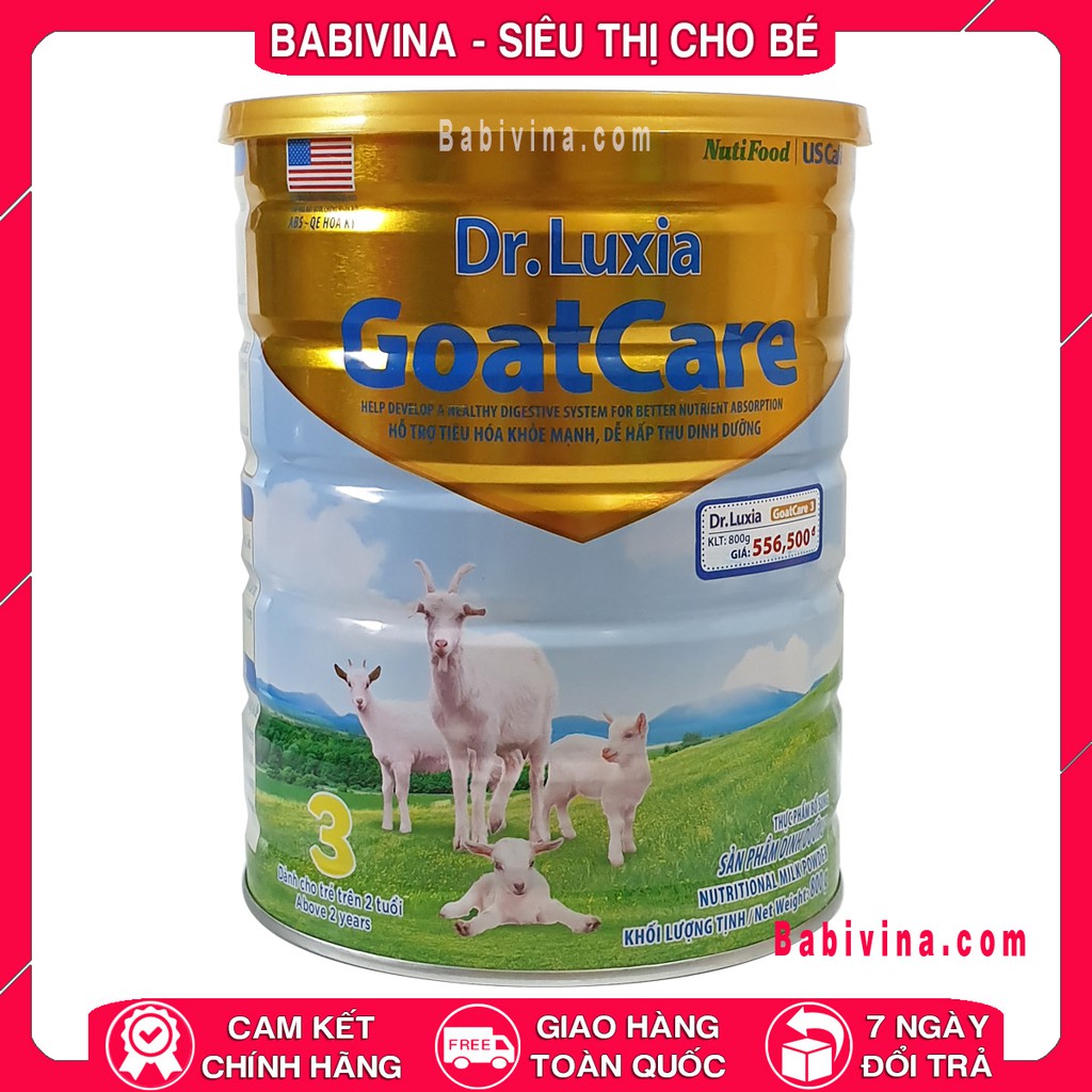 [ĐỦ SỐ] Sữa DR.LUXIA GOATCARE 1 2 3 | Dinh Dưỡng Từ Sữa Dê | Sỉ Lẻ Rẻ Vô Địch | Chính Hãng Date Mới Nhất | BABIVINA