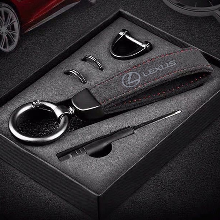 Móc Chìa Khóa Xe Hơi Lexus NX ES RX LS UX LM Bằng Da Cao Cấp