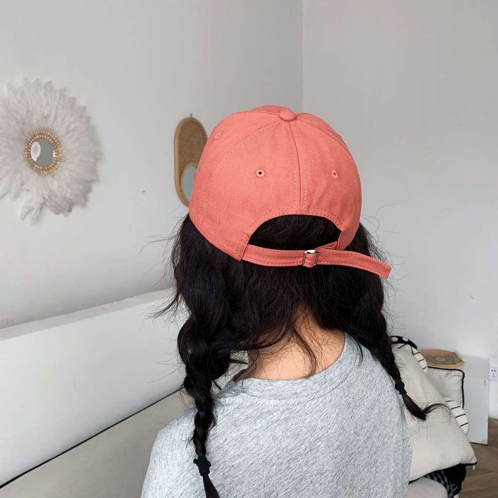 Nón/Mũ Lưỡi Trai Ulzzang Vintage Vải Cotton Cao Cấp Trơn Họa Tiết Thêu Chữ 3 Màu Phong Cách Hàn Quốc - Iclassy_shoes