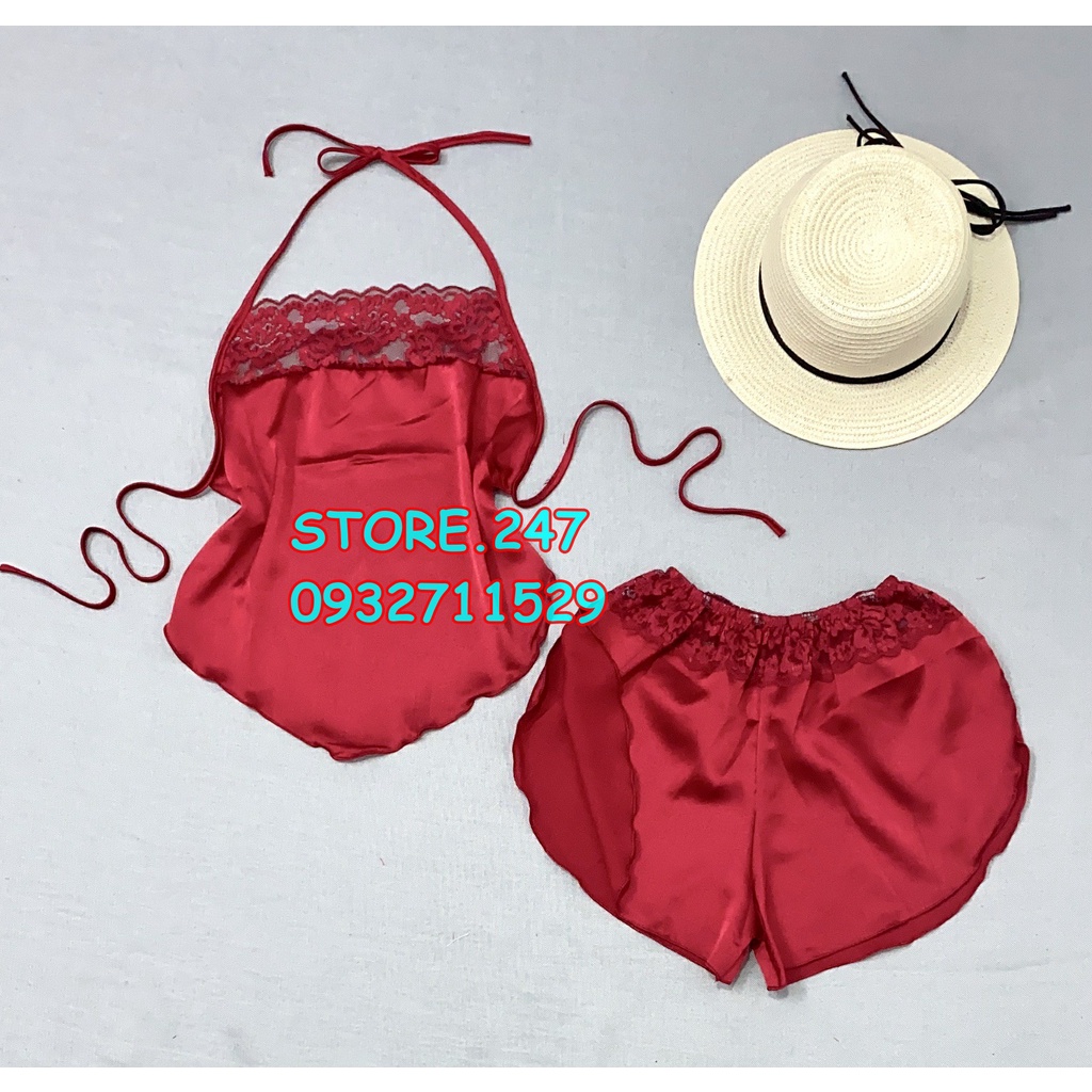 (40KG - 55KG) BỘ YẾM SATIN SIÊU SEXY CỘT NƠ, VẢI SATIN MỊN MÁT MẶC NHƯ KHÔNG MẶC - HÀNG NHÀ MAY BAO ĐẸP | BigBuy360 - bigbuy360.vn