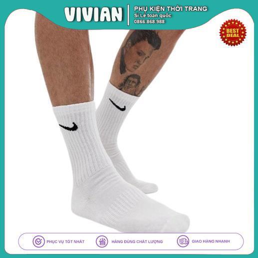 Tất NIKE Cao Cổ, Vớ Nike Cổ Cao, Hàng Xuất Dư Cao Cấp dệt kim, tỉ mỉ, logo sắc nét, hỗ trợ giá tốt nhất thị trường