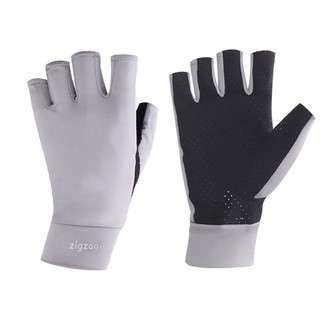 Găng tay xe đạp chống nắng upf50+ glv00507 xám đen