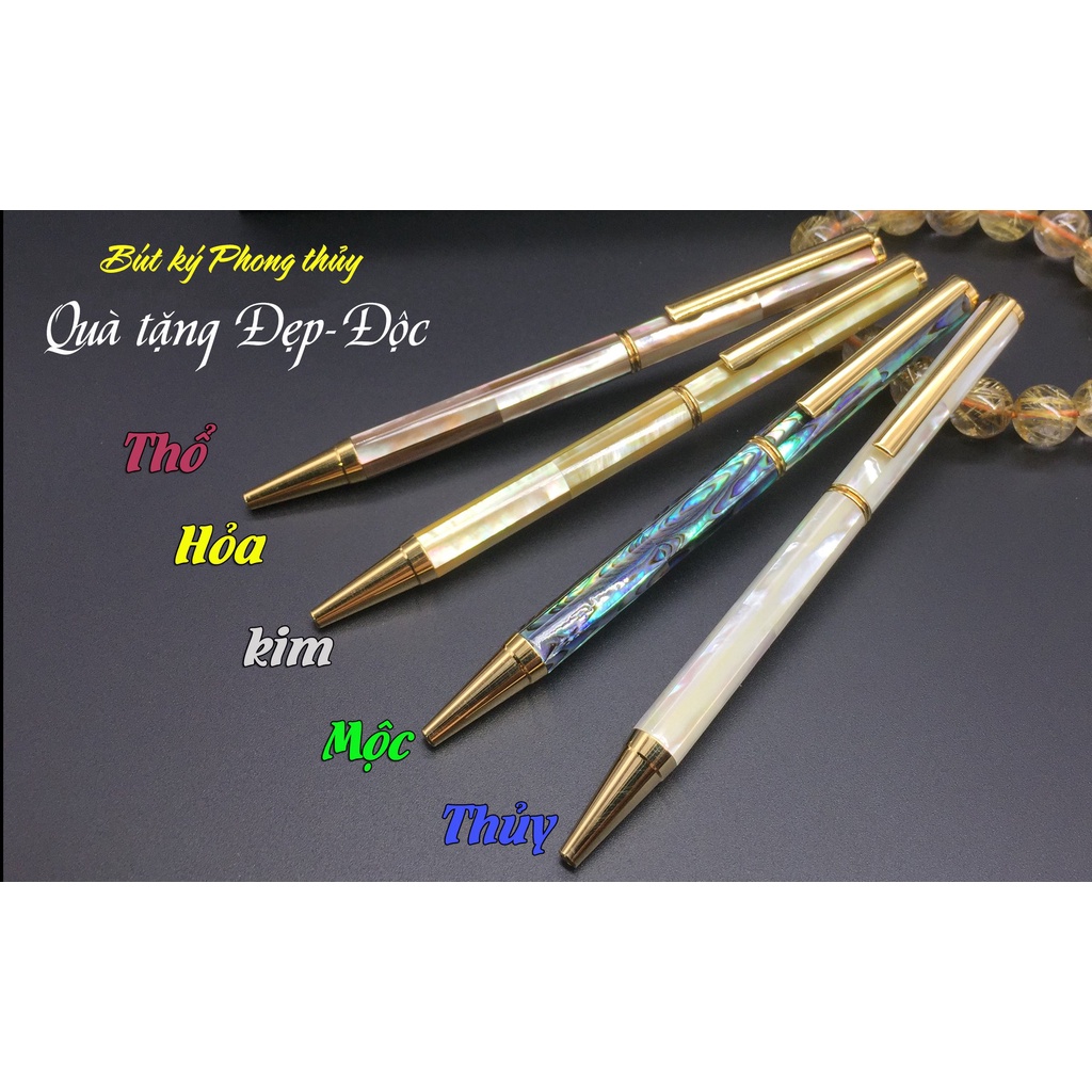 Bút ký khảm ngọc trai phong thủy vô cùng độc đáo - Đẳng cấp - Thành công - PEH991