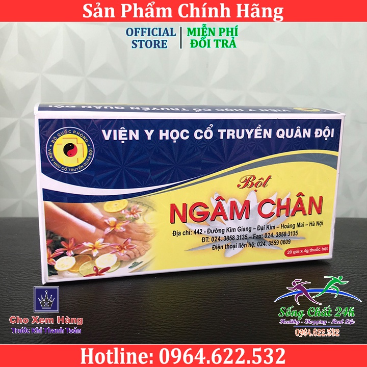 Bột Ngâm Chân Viện Y Học Cổ Truyền Quân Đội - Sống Chất 24h