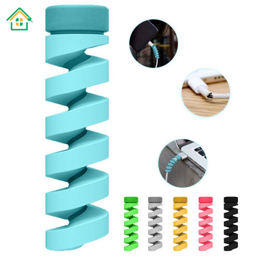 Set 2 dây quấn bảo vệ dây cáp có 6 màu tùy chọn tiện dụng