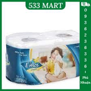 Giấy vệ sinh EMOS classic 2 lớp lốc 2 cuộn