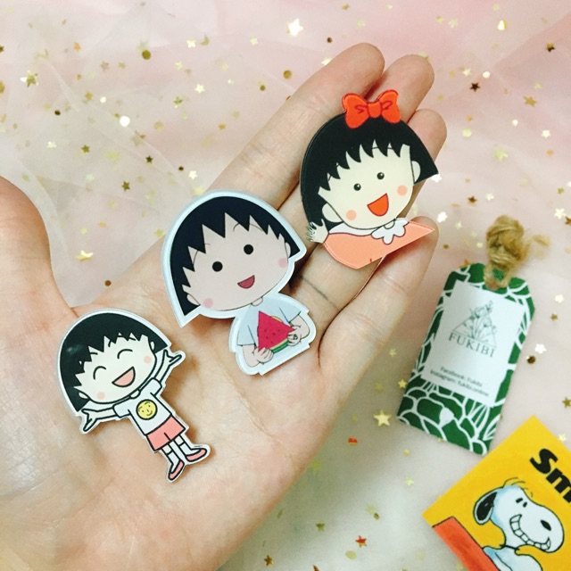 HUY HIỆU, GHIM CÀI ÁO NHÓC MARUKO ẢNH THẬT