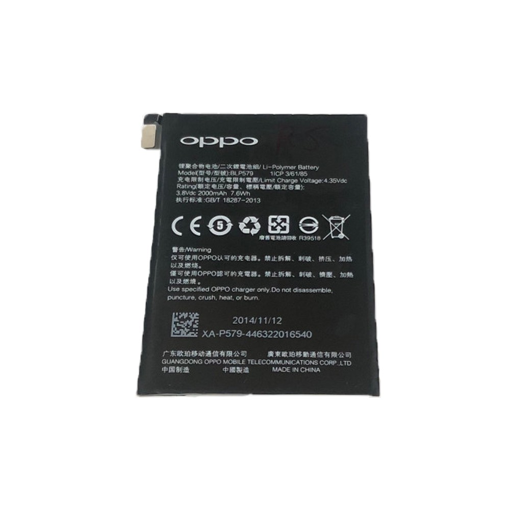 Pin xịn cho Oppo R5 R8107, R8106 (BLP579) 2000mAh-zin mới 100%