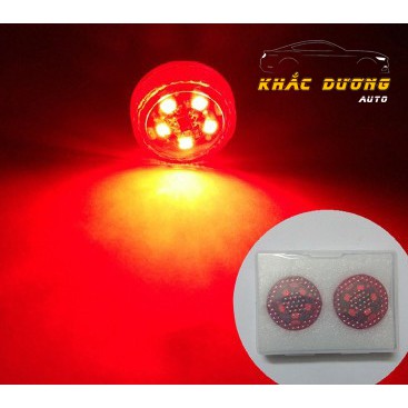 BỘ 2 ĐÈN LED 5 MẮT NHẤP NHÁY CẢNH BÁO MỞ CỬA Ô TÔ