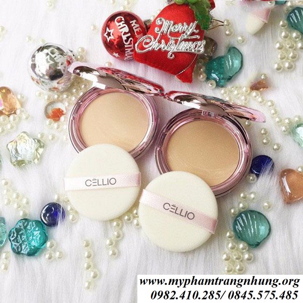 Phấn phủ Cellio Shining Ex Twoway Cake