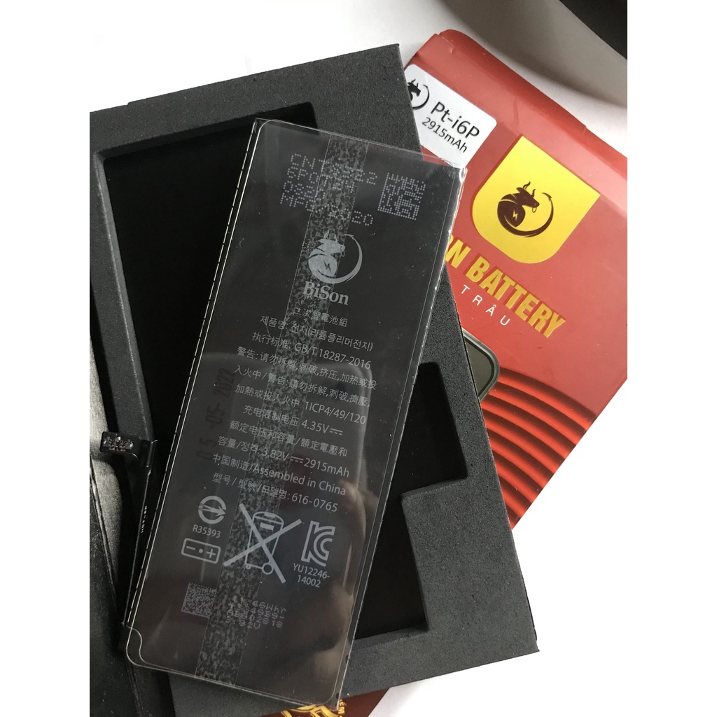 Pin táo Bison dung lượng chuẩn cho 5/5S/5SE/6/6S/6P/6SP/7/8/7P/8P/X/XS/Xsm/XR/11/11Pro/11PRomax- Bảo hành 12 tháng