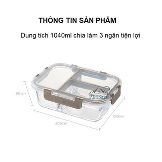 HỘP THỦY TINH CHIA NGĂN LOCK&LOCK LLG458
