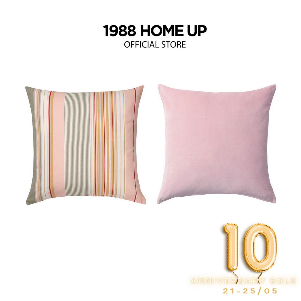 Vỏ gối sofa trang trí 50x50cm decor tông màu hồng - 1988 Home Up