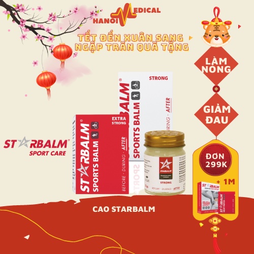 CHÍNH HÃNG - Dầu cù là trắng STARBALM / Cao trắng STARBALM - Hà Lan DẦU XOA BÓP LÀM NÓNG