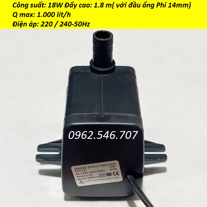 Máy Bơm Nước Chìm,quạt điều hòa,Hồ Cá Hòn Non Bộ,Thác Nước 4w đến 25w