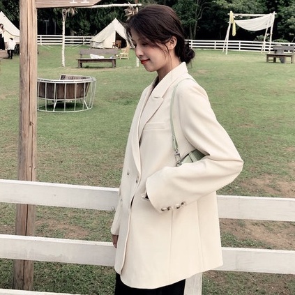 Áo khoác blazer dáng dài thời trang cho nữ