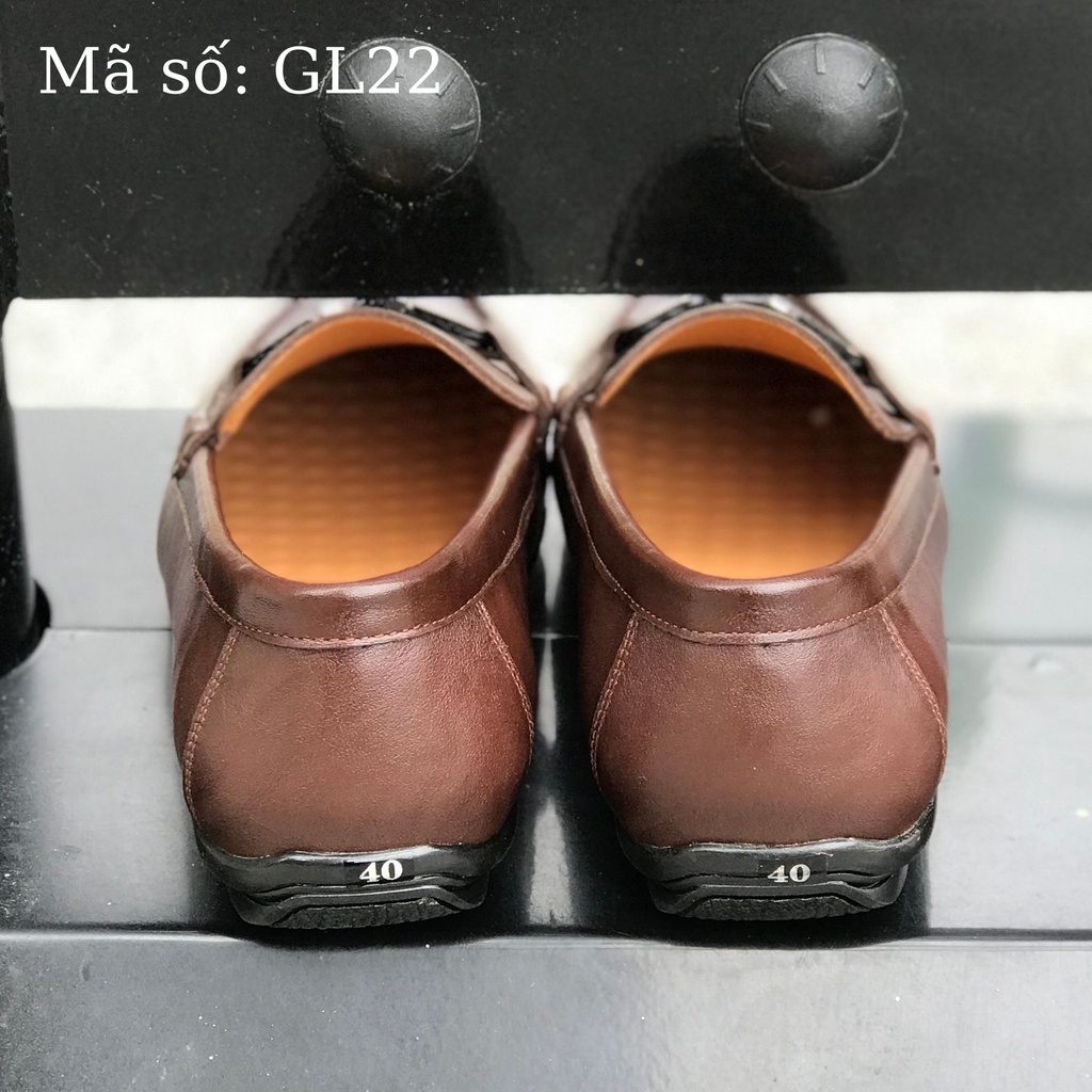 Giày lười nam Alo Davin Da Bò Cao Cấp GL22