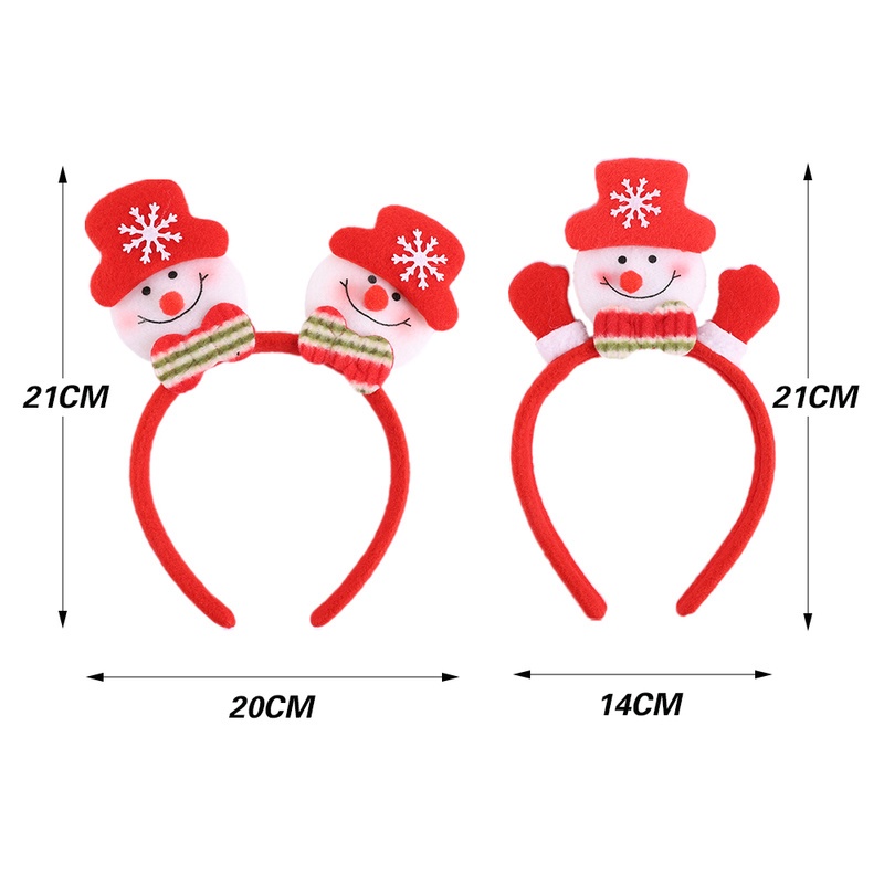 Băng Đô Cài Tóc Hình Ông Già Noel / Người Tuyết Tuần Lộc Giáng Sinh Năm Mới Có Nút Pin