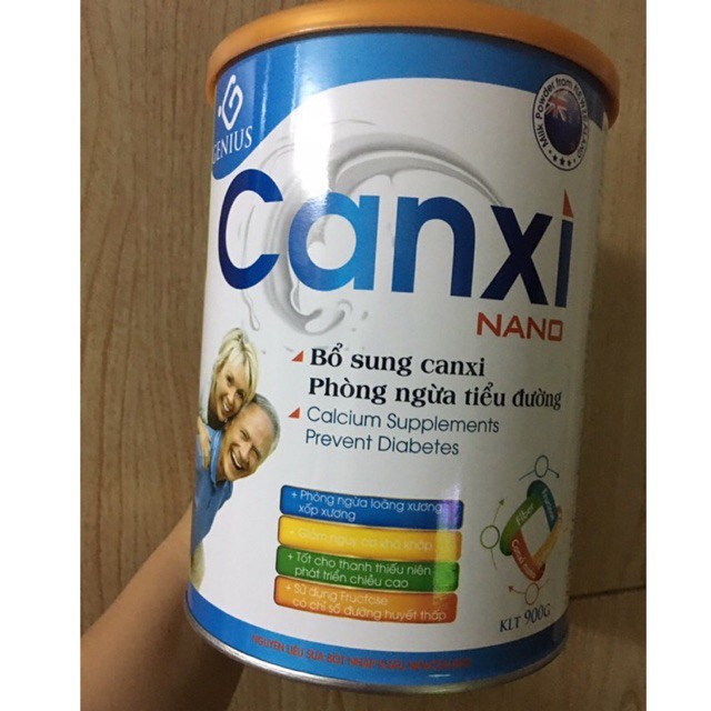 Sữa bột canxi nano 900g( Genius)