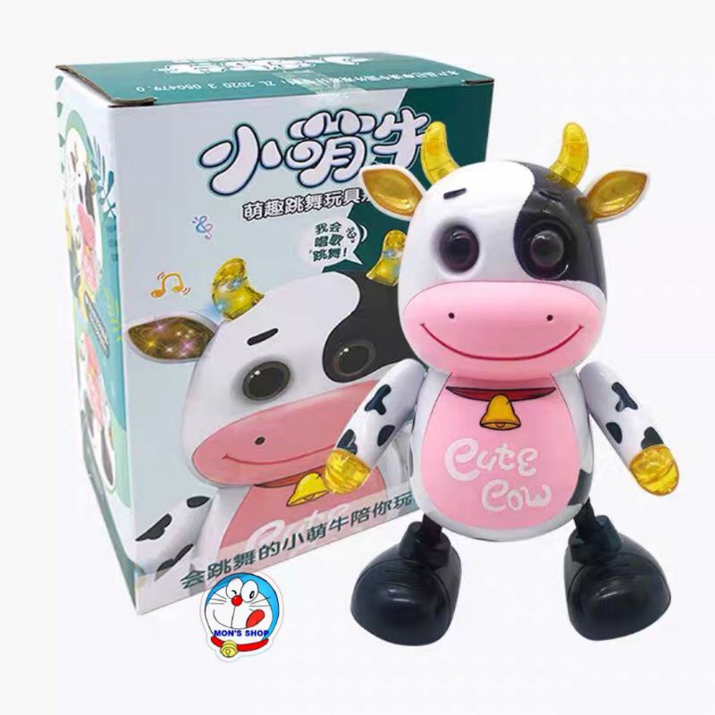 Đồ chơi chú bò sữa biết nhảy, biết hát, dùng pin, có âm thanh và ánh sáng