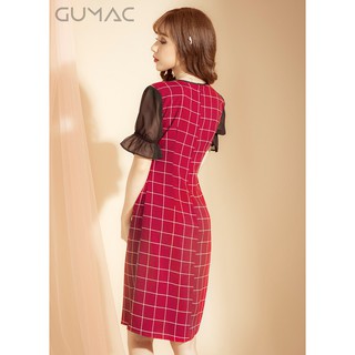 Đầm suông caro GUMAC MS03908