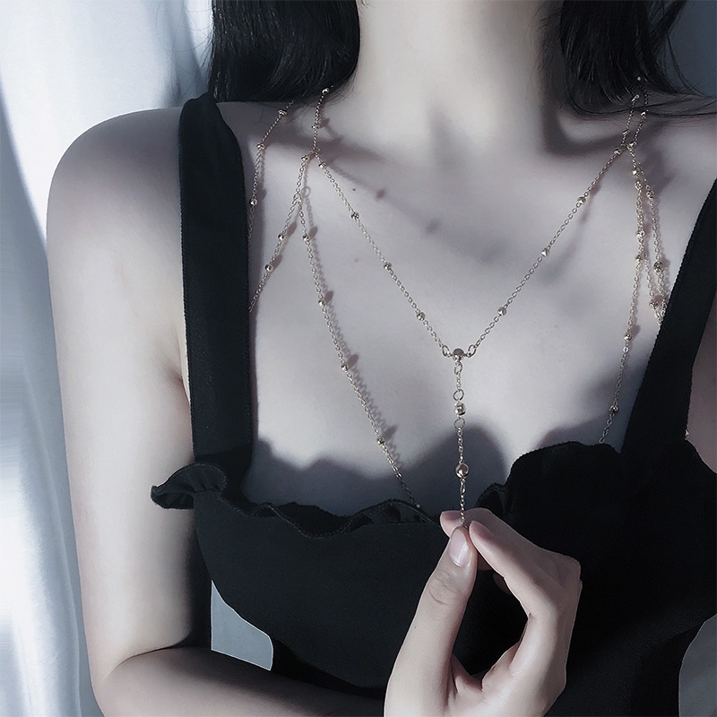 Dây Đeo Cơ Thể Trang Trí bikini Đính Đá Lấp Lánh Phong Cách Âu Mỹ Thời Trang