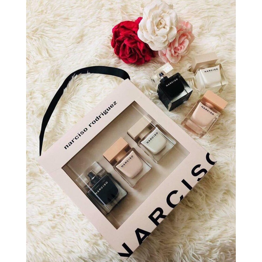 Tách set Nước hoa Narciso Rodriguez Narciso EDP (30ml) - chai màu trắng