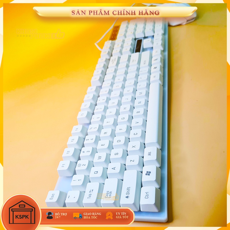 BỘ BÀN PHÍM CHUỘT GIẢ CƠ CÓ LED SIÊU ĐẸP THANH LÝ GIÁ RẺ KSPK G21