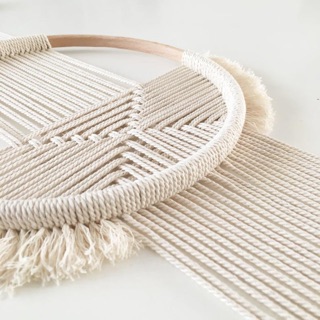 Mành Macrame tròn treo tường trang trí 🔥