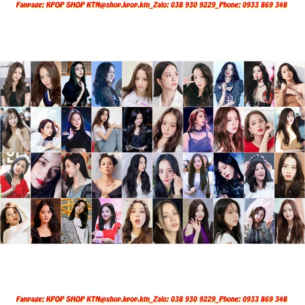 SÉT CARD BO GÓC JISOO BLACK PINK