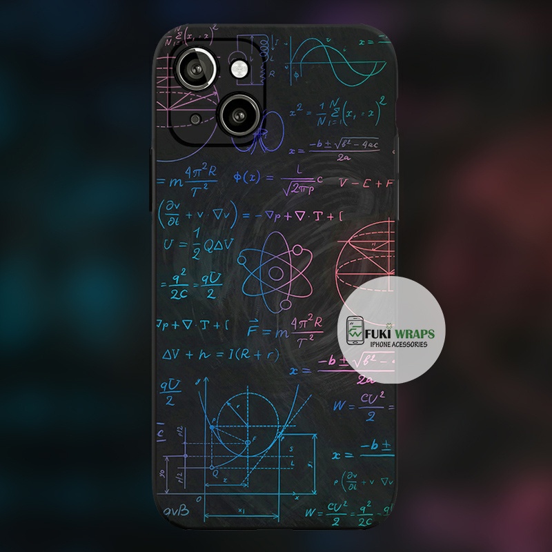 Tấm dán Skin Mặt Sau Toán Học FULL VIỀN Dành Cho 13prm , 12prm , 11prm , x, xsm , ip11 , ip12 , ip13 - FukiShop