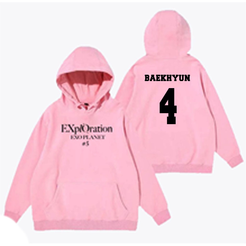 Áo Hoodie In Hình Thành Viên Nhóm Exo 5 Sehun Baekhyun Chanyeol Do Lay Kai Xiumin Chen Suho