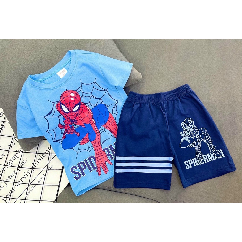 [XẢ KHO] Bộ Đồ Bé Trai 12-14 Kg Set Quần Áo Thời Trang Trẻ Em Cho Bé In Hoạt Hình Hot Trend Homie Kids TRSZ04