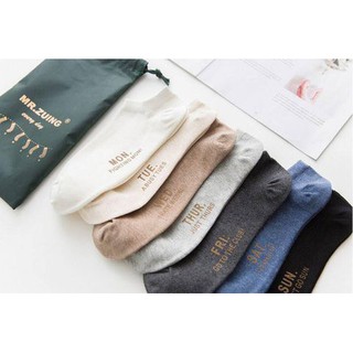 Combo  7 Đôi  tất tuần  Cho Nam ( Cổ Ngắn )