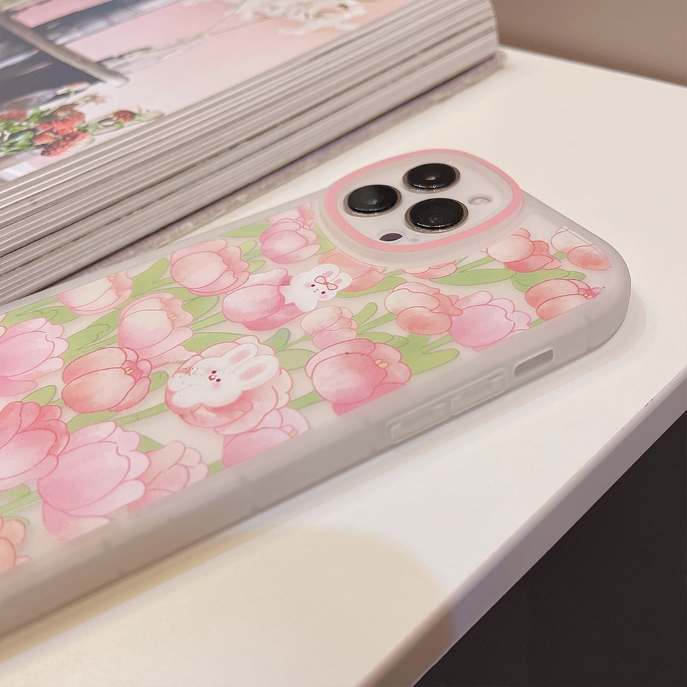 Ốp Điện Thoại tpu Họa Tiết Hoa Tulip 13 Cho iPhone 11 7Plus 8Plus Xr XS Max 13 12 Pro Max 12promax iPhone 11 7/8
