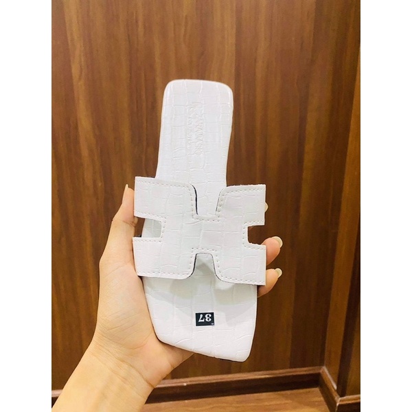 Dép chữ h da rắn