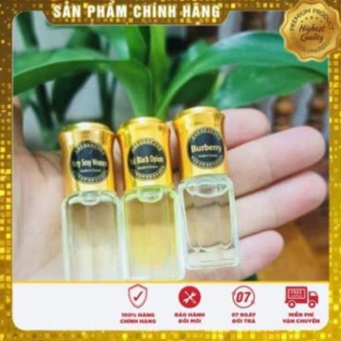 Tinh dầu dubai mini 3ml giá dùng thử, nhiều mùi hương xài 3-4 tháng