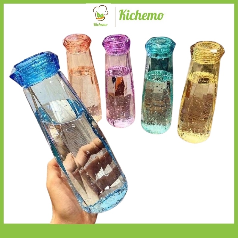 BÌNH THUỶ TINH ĐỰNG NƯỚC HÌNH KIM CƯƠNG 500ml